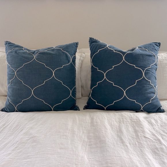 Pottery Barn Accents Pottery Barn Blue Pillow Covers Poshmark